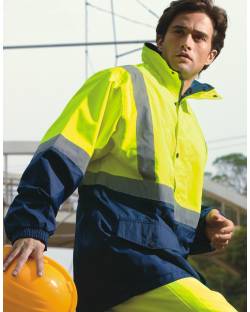 Hi Vis Mesh Lined Jacket, With Tape
